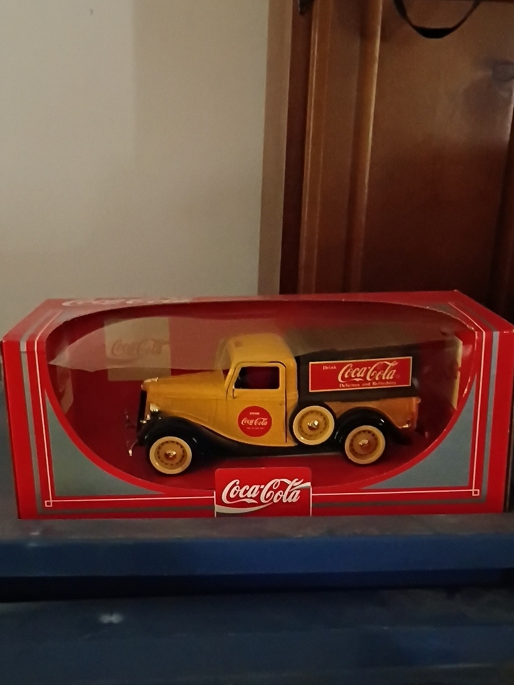 Coca Cola Yellow & Black Delivery Truck Toy